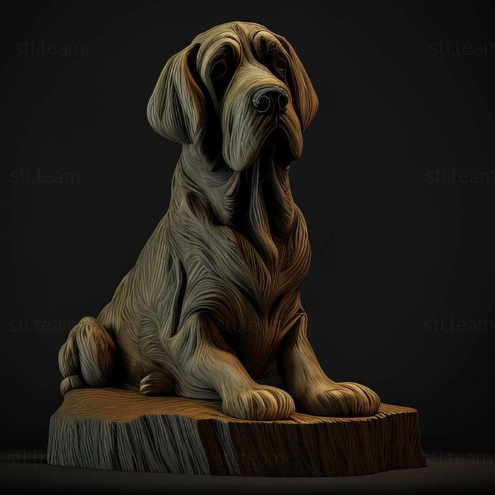 3D model Grunendal dog breed dog (STL)